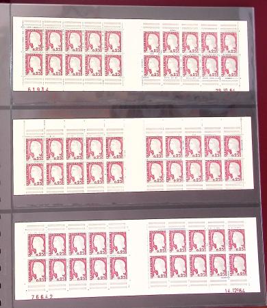 1900-1990, Intéressante collection de carnets de France,