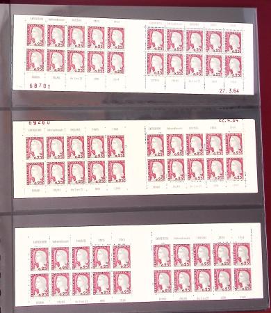 1900-1990, Intéressante collection de carnets de France,