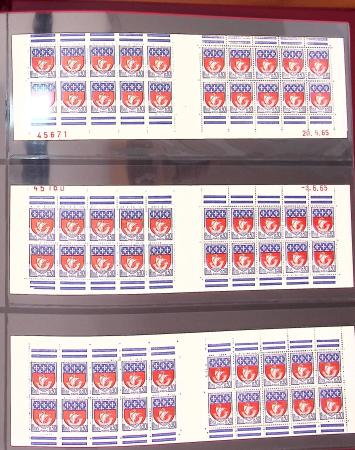 1900-1990, Intéressante collection de carnets de France,