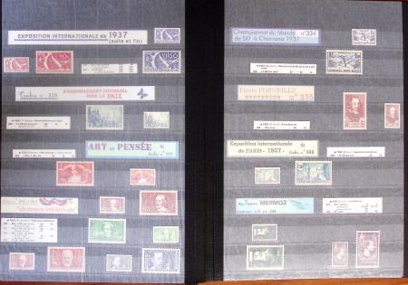 1900-2000, Collection de France en 14 classeurs, avec