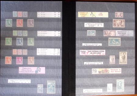 1900-2000, Collection de France en 14 classeurs, avec
