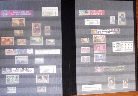 1900-2000, Collection de France en 14 classeurs, avec