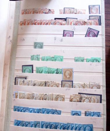 1849-1979, Important stock de timbres en 8 classeurs