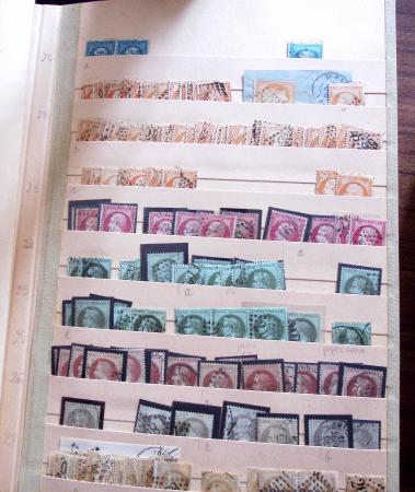 1849-1979, Important stock de timbres en 8 classeurs