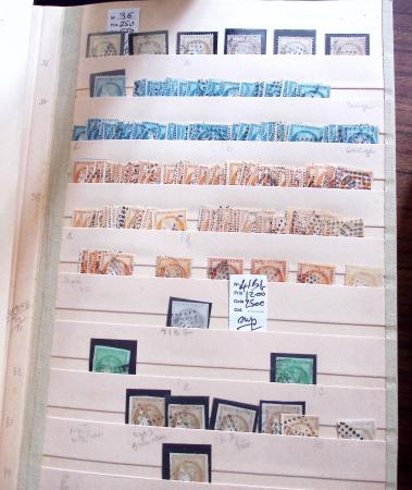 1849-1979, Important stock de timbres en 8 classeurs