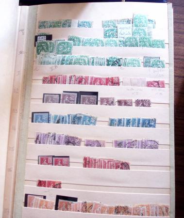 1849-1979, Important stock de timbres en 8 classeurs