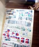1849-1979, Important stock de timbres en 8 classeurs