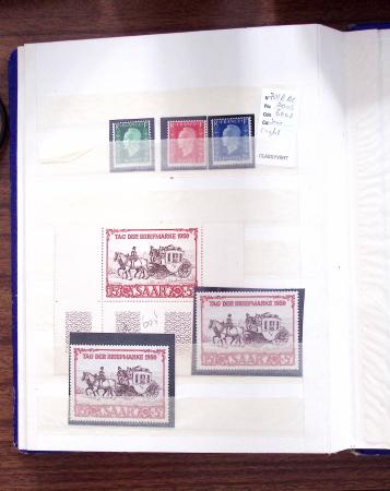 1883-1964, Lot de France en 4 albums et 1 petit classeurs