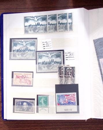1883-1964, Lot de France en 4 albums et 1 petit classeurs