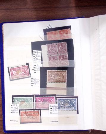 1883-1964, Lot de France en 4 albums et 1 petit classeurs