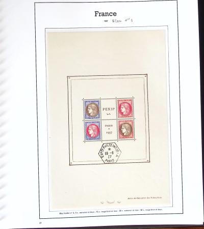 1849-2005, Collection de France en 9 albums, obl. au