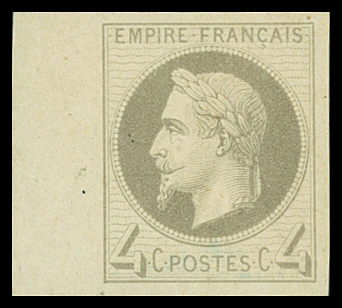 N°27Be 4c gris, impression fine Rothschild, bdf, neuf