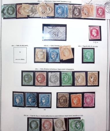 1849-1975 Belle collection de France en un album Y&T,