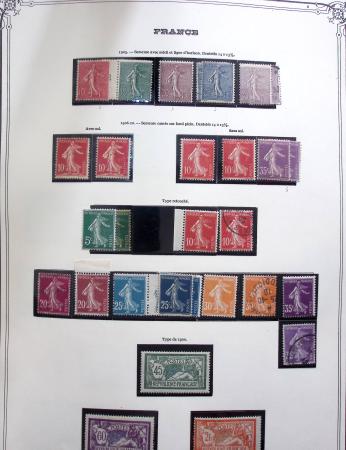 1849-1975 Belle collection de France en un album Y&T,