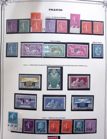 1849-1975 Belle collection de France en un album Y&T,