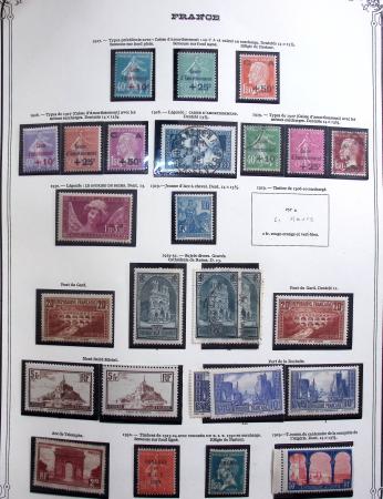 1849-1975 Belle collection de France en un album Y&T,