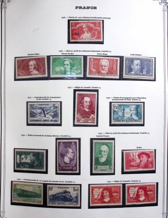 1849-1975 Belle collection de France en un album Y&T,