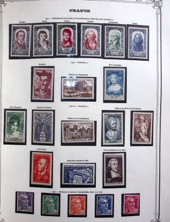 1849-1975 Belle collection de France en un album Y&T,
