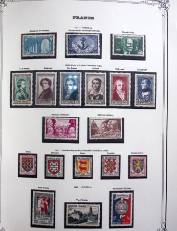 1849-1975 Belle collection de France en un album Y&T,
