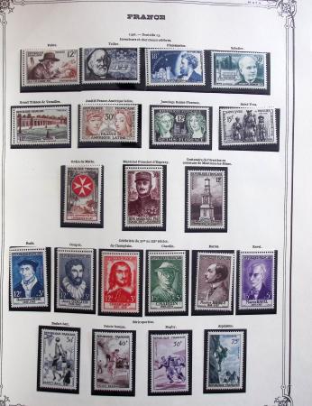 1849-1975 Belle collection de France en un album Y&T,