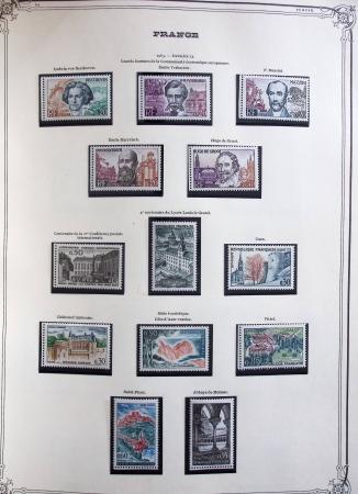 1849-1975 Belle collection de France en un album Y&T,