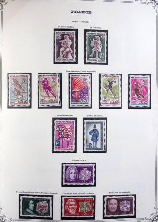 1849-1975 Belle collection de France en un album Y&T,