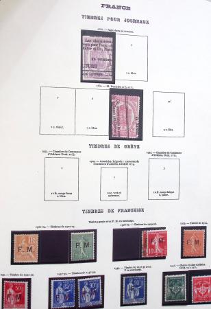 1849-1975 Belle collection de France en un album Y&T,