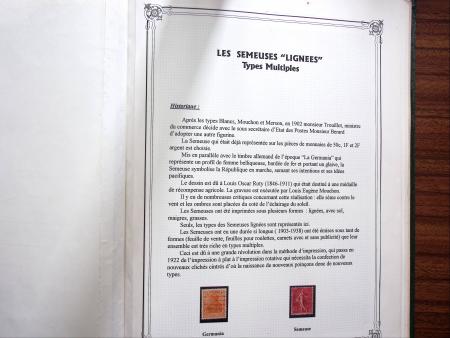 1903-1938, Collection d'étude sur les SEMEUSES lignées