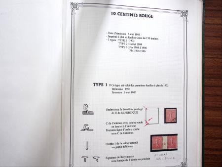 1903-1938, Collection d'étude sur les SEMEUSES lignées