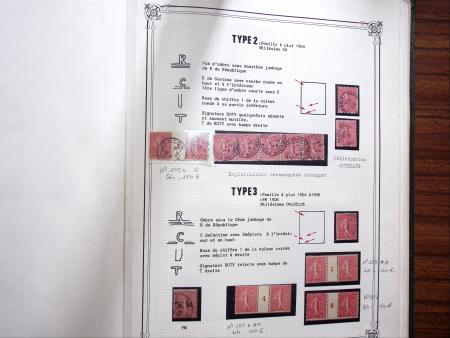 1903-1938, Collection d'étude sur les SEMEUSES lignées