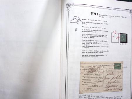 1903-1938, Collection d'étude sur les SEMEUSES lignées