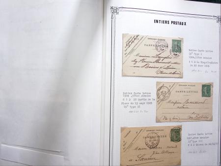 1903-1938, Collection d'étude sur les SEMEUSES lignées