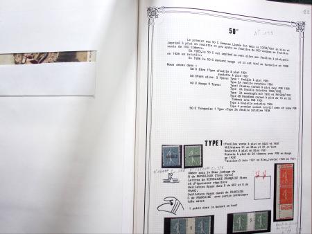 1903-1938, Collection d'étude sur les SEMEUSES lignées