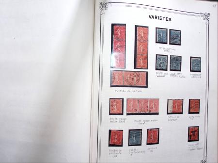 1903-1938, Collection d'étude sur les SEMEUSES lignées