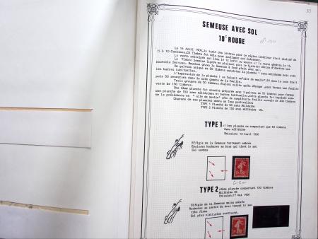 1903-1938, Collection d'étude sur les SEMEUSES lignées