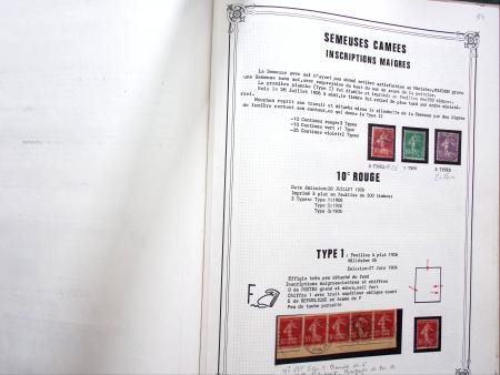 1903-1938, Collection d'étude sur les SEMEUSES lignées