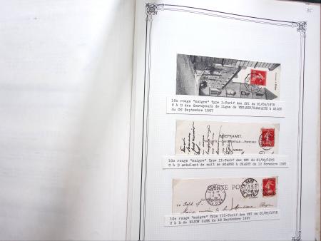1903-1938, Collection d'étude sur les SEMEUSES lignées