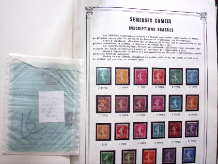 1903-1938, Collection d'étude sur les SEMEUSES lignées