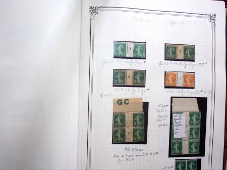 1903-1938, Collection d'étude sur les SEMEUSES lignées