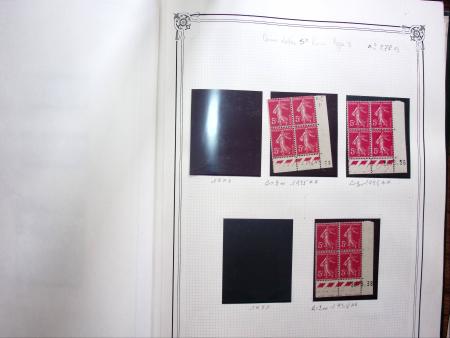 1903-1938, Collection d'étude sur les SEMEUSES lignées