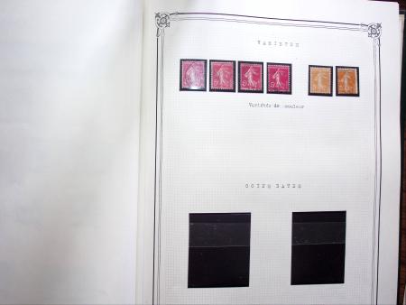 1903-1938, Collection d'étude sur les SEMEUSES lignées