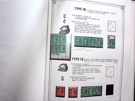 1903-1938, Collection d'étude sur les SEMEUSES lignées