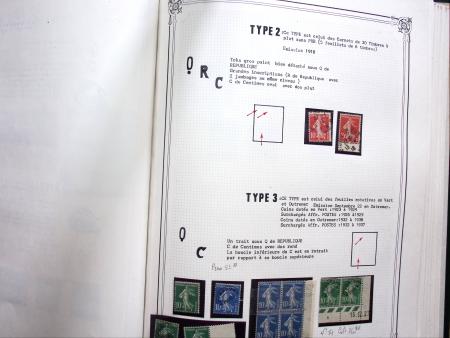 1903-1938, Collection d'étude sur les SEMEUSES lignées