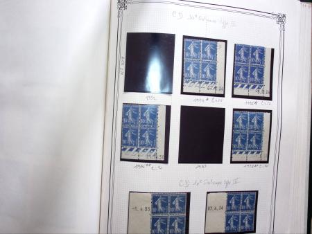 1903-1938, Collection d'étude sur les SEMEUSES lignées