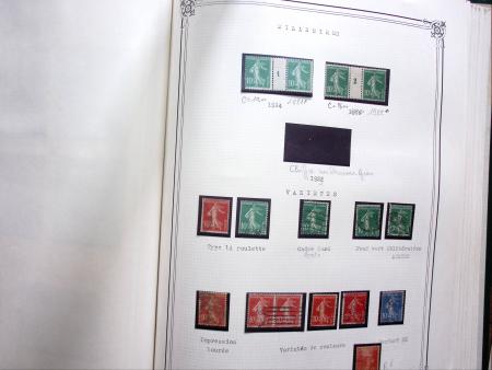 1903-1938, Collection d'étude sur les SEMEUSES lignées