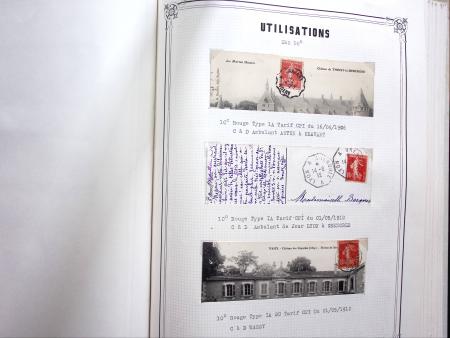 1903-1938, Collection d'étude sur les SEMEUSES lignées