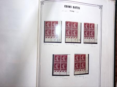 1903-1938, Collection d'étude sur les SEMEUSES lignées