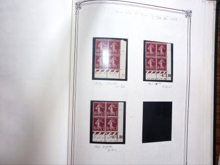 1903-1938, Collection d'étude sur les SEMEUSES lignées