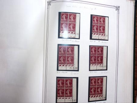 1903-1938, Collection d'étude sur les SEMEUSES lignées