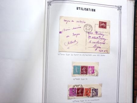 1903-1938, Collection d'étude sur les SEMEUSES lignées